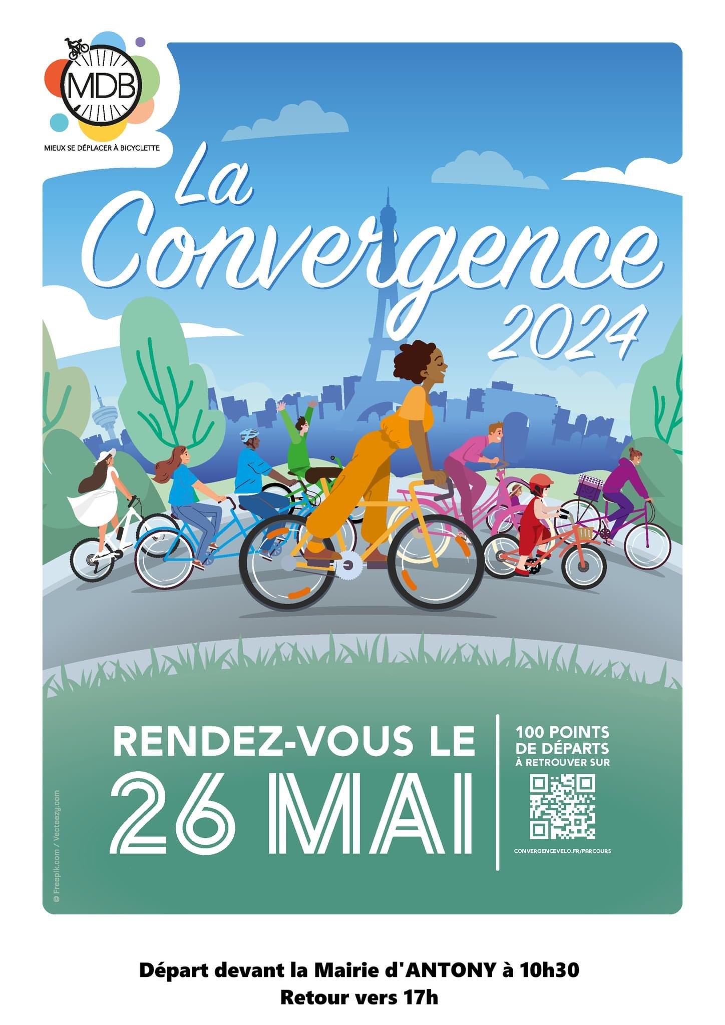 La 16ᵉ édition de la Convergence vélo sur Paris